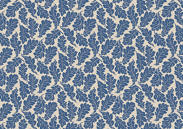 Land & Shore Oak Leaf (Blackout), Blue - Twist&Fit Roller Blind - Image 6